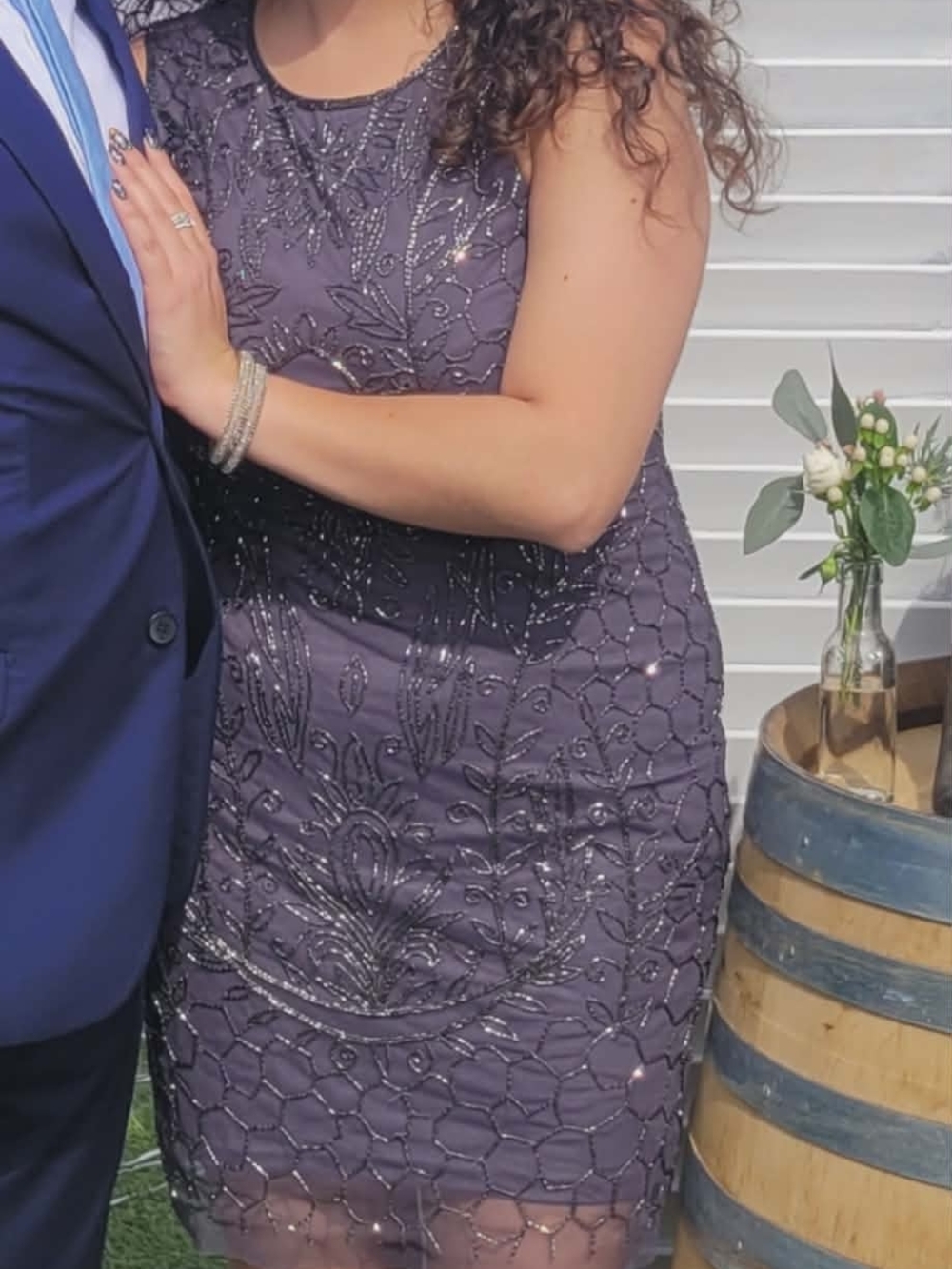 Adrianna Papell Sleeveless Beaded Dress